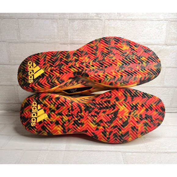 Adidas Dame 5 Dame Goose Bold Gold/Shock Red/Core Black BB9315 size 18 Big Tall - Picture 8 of 11